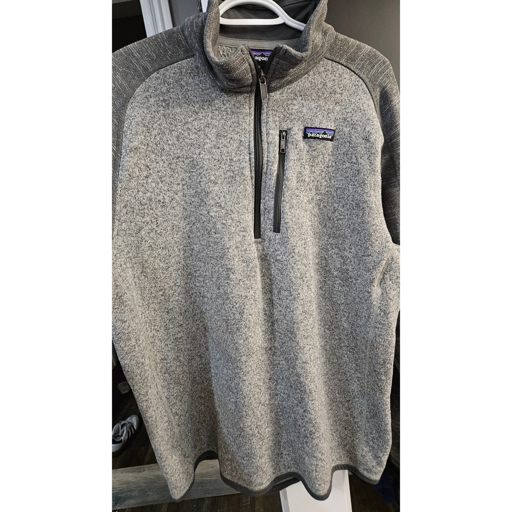 Patagonia Better Sweater 1/4 Zip Fleece Pullover Mens XL Gray Heathered 25527